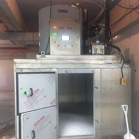 8噸片冰機(jī)工業(yè)用交付江蘇如皋某食品廠使用